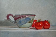 Love Apples and Small Glazed Pouring Jug and Tomatoes
