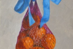 Bag of Clementines and Blue Ribbon