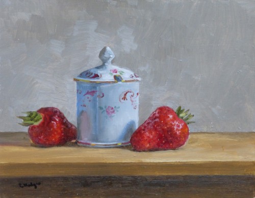 Staffordshire Pot and Strawberries Christine Hodges
