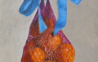 Bag of Clementines and Blue Ribbon Christine Hodges